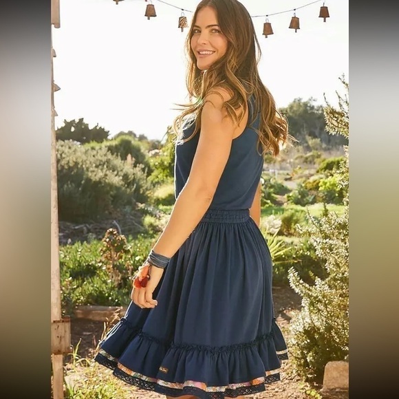 NWT Matilda Jane Navy Swing Dress size small - Picture 3 of 9